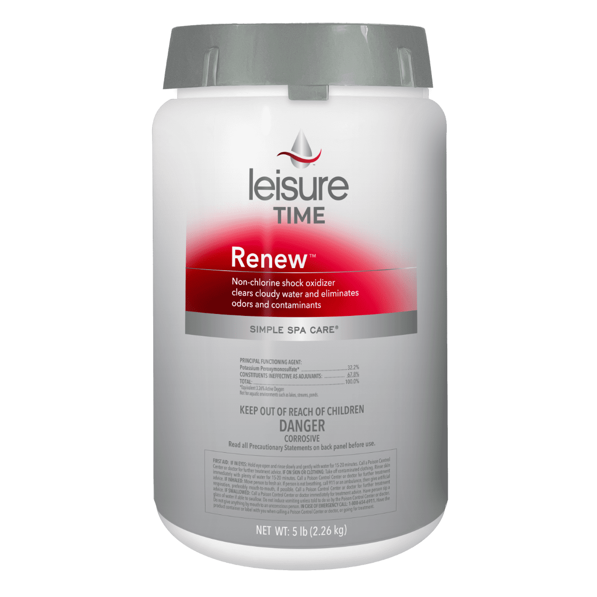 Leisure Time Renew non-chlorine spa shock oxidizer, 5 lb